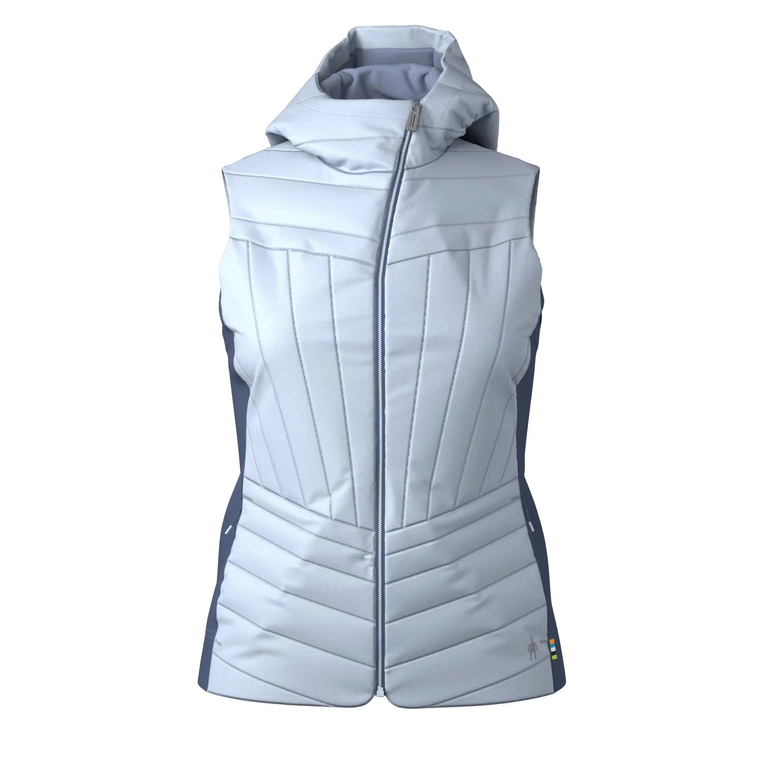Smartwool Women's Smartloft Vest in icy nightfall blue, front view