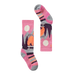 Smartwool Kid's Ski Sleigh Bear Over The Calf Socks in garden pink