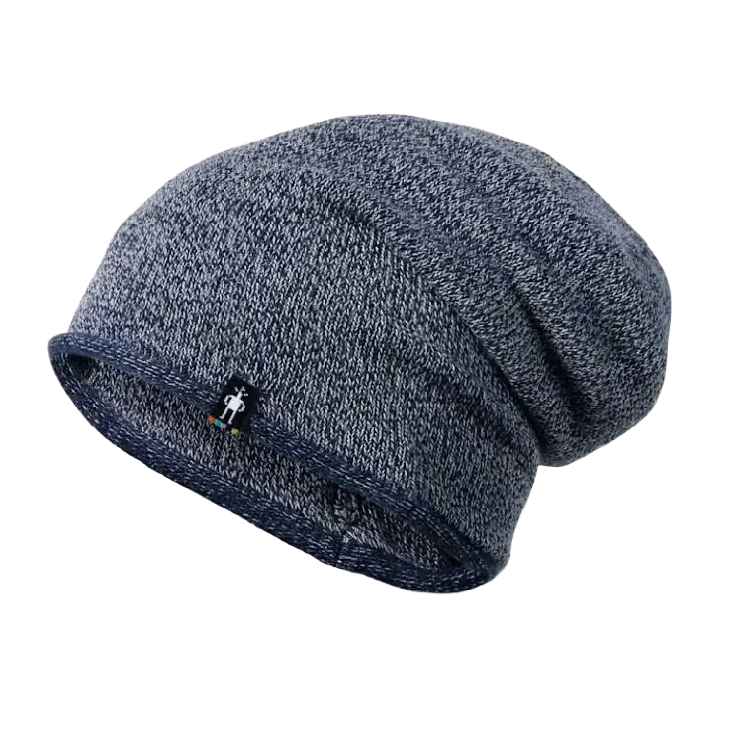 Smartwool Slouch Beanie in deep navy, side view