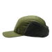 Smartwool Ear Flap 5 Panel Hat in winter moss, side view