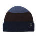 Smartwool Cantar Colorblock Beanie in nightfall blue, flat front view
