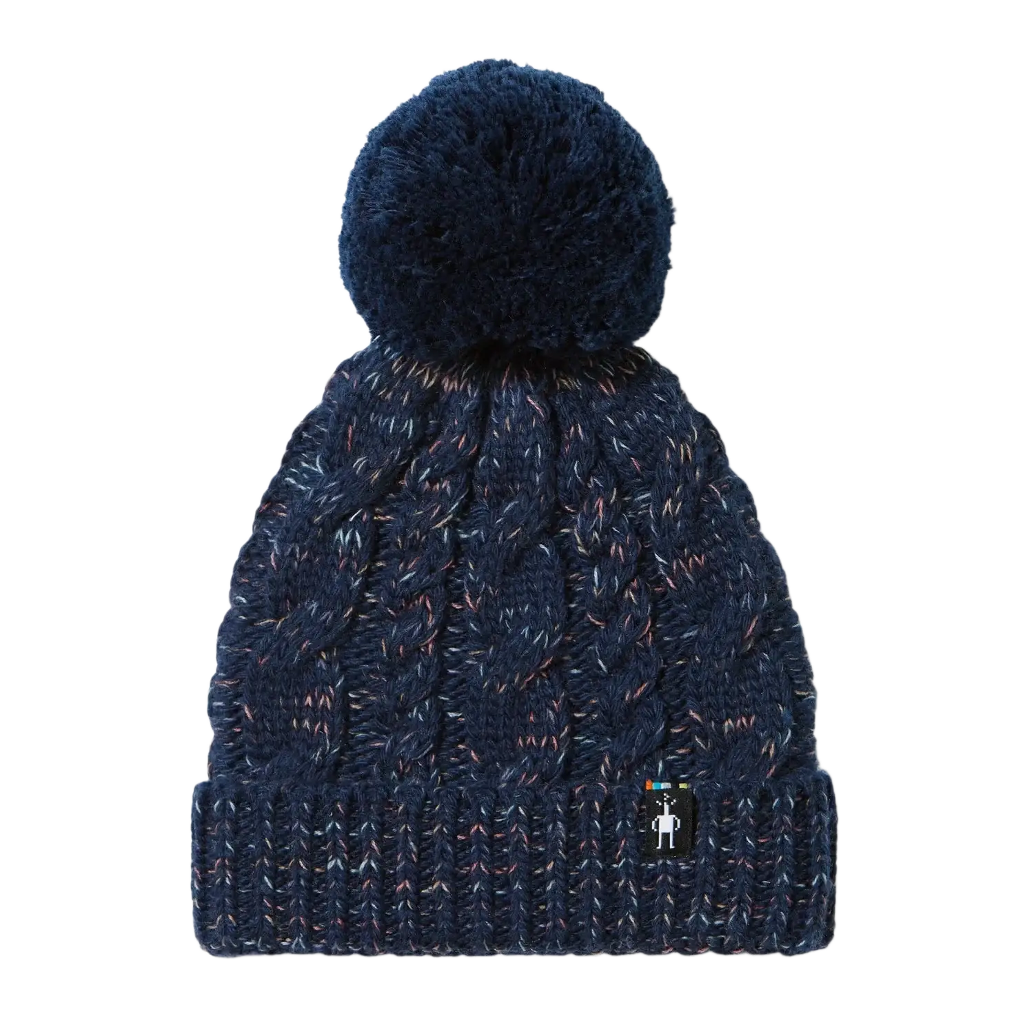 Smartwool Kid's Isto Beanie in deep navy, flat front view