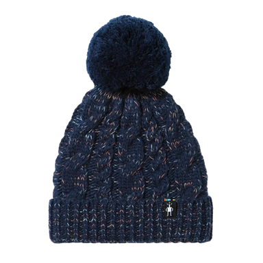 Smartwool Kid's Isto Beanie in deep navy, flat front view