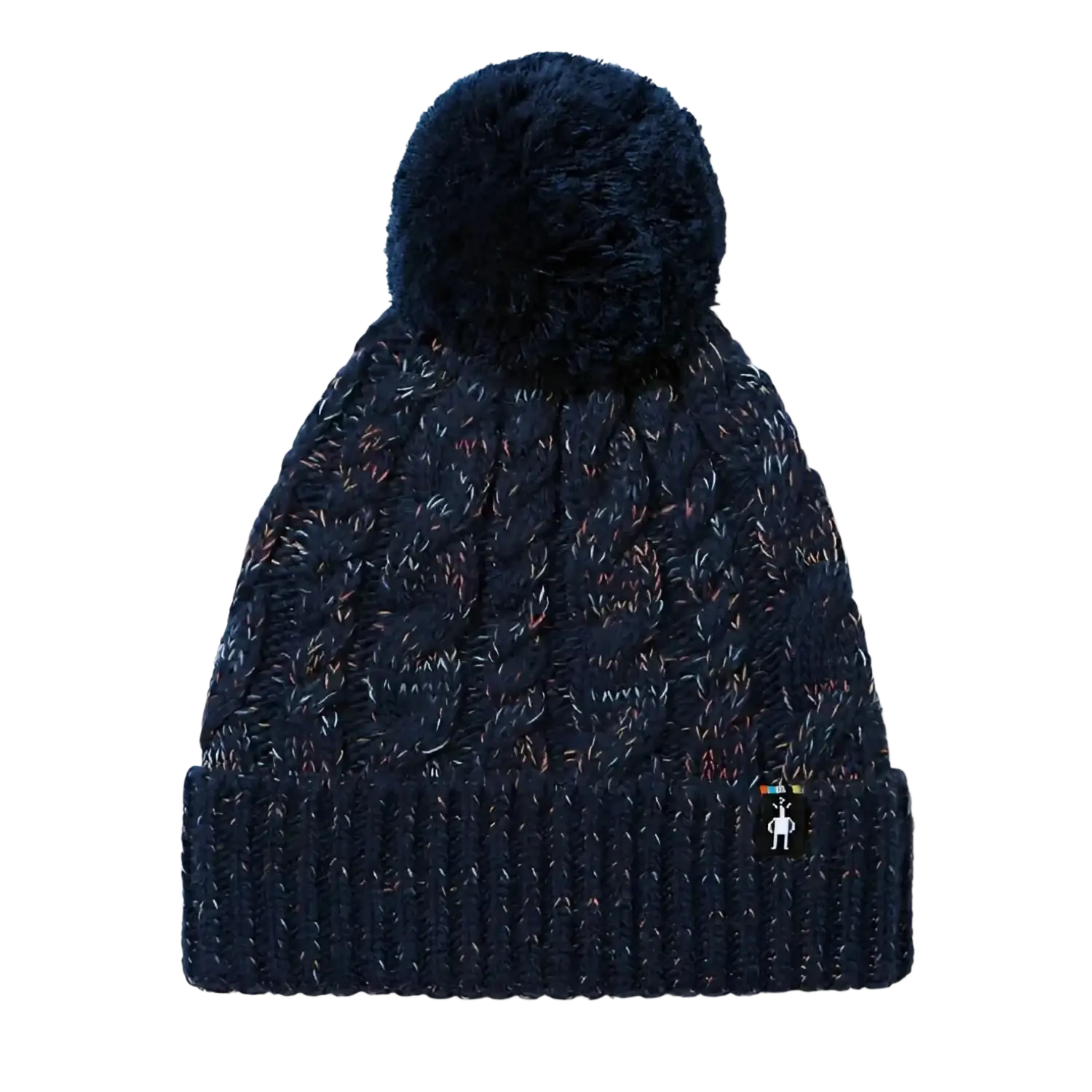 Smartwool Isto Retro Beanie in deep navy, flat front 