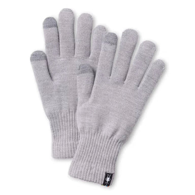 Smartwool Liner Glove in light gray heather, pair view