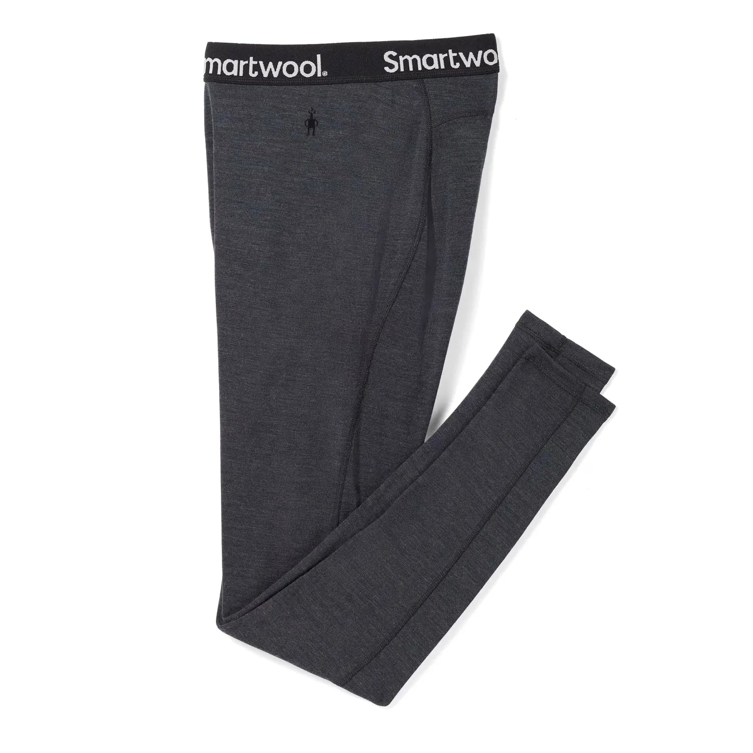 Smartwool Men's Classic Thermal Merino Bottom Base Layer in charcoal, flat front view