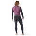 Smartwool Men's Classic Thermal Merino Bottom Base Layer in charcoal, on model back view