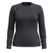 Smartwool Women's Classic Thermal Merino Base Layer Crew in charcoal heather, front view