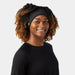 Smartwool Active Fleece Wind Headband in black, on model front view