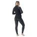 Smartwool Women's Classic Thermal Merino Base Layer Bottom in black digi snow, on model back