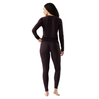 Smartwool Women's Classic Thermal Merino Base Layer Bottom in mink heather, on model back 