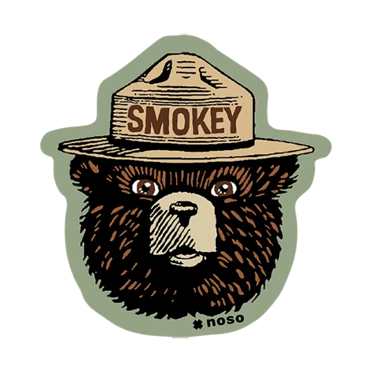 NoSo Gear Repair Patch in smokey bear retro