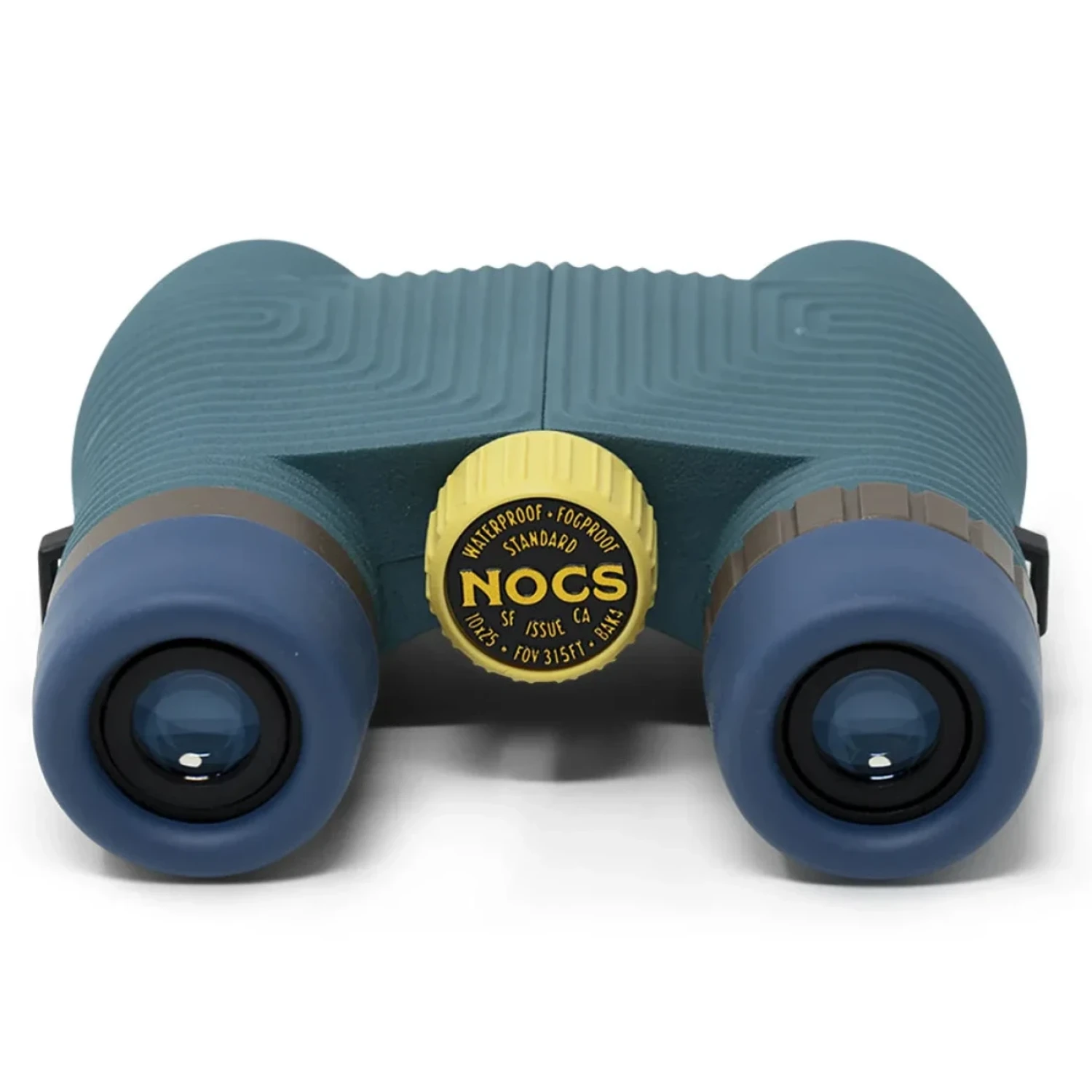 NOCS Standard Issue 10x25 Waterproof Binoculars in pacific blue II, back view