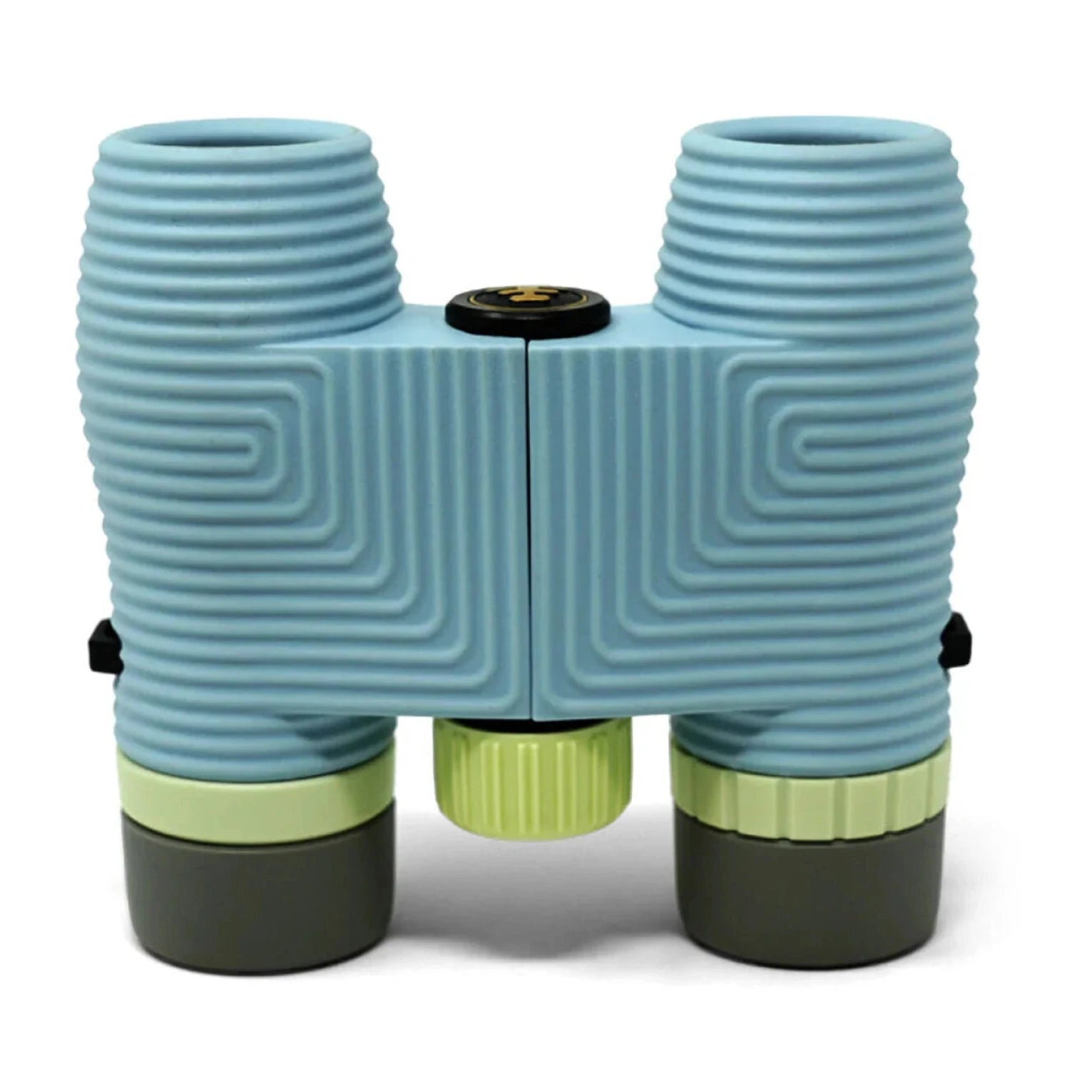 NOCS Standard Issue 10x25 Waterproof Binoculars in celeste blue, top view