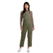 Toad & Co Women's Linden Overall in beetle, on model front view