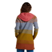 Toad & Co Women's Merino Heartfelt Hoodie in coyote ombre, on model back view