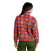 Toad & Co Women's Campo Fleece Jacket in kyanite floral print, model back view