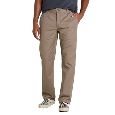 Toad & Co Men's Mission Ridge Pant in dark chino, on model front view