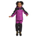 The North Face K's Antora Rain Jacket, Purple Cactus Flower, front view on model
