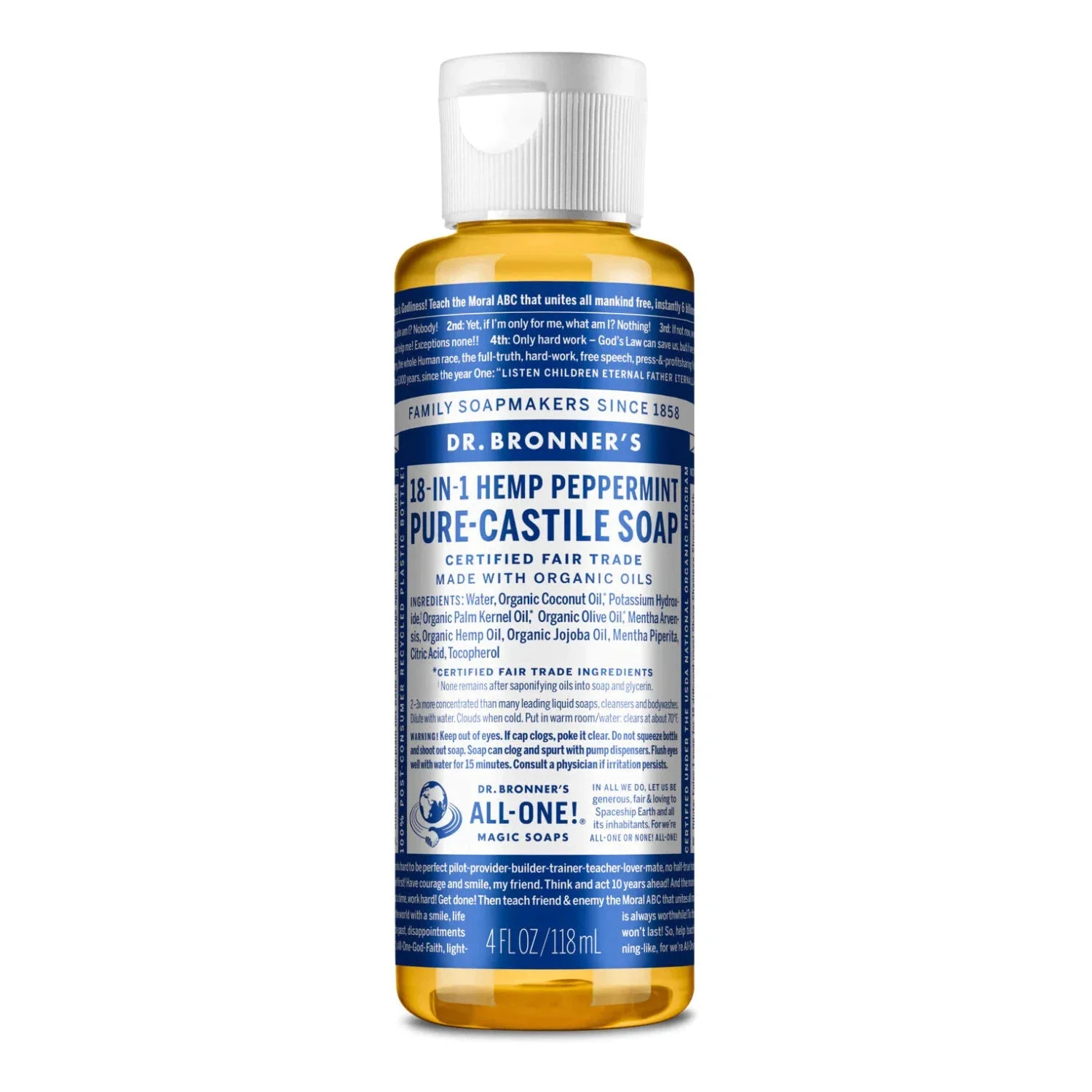 LIBERTY MOUNTAIN Dr. Bronners Liquid Castile Soap PEPPERMINT