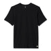 Vuori Men's Strato Tech Tee in black, flat front