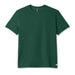 Vuori Men's Strato Tech Tee in veridian heather, flat front view