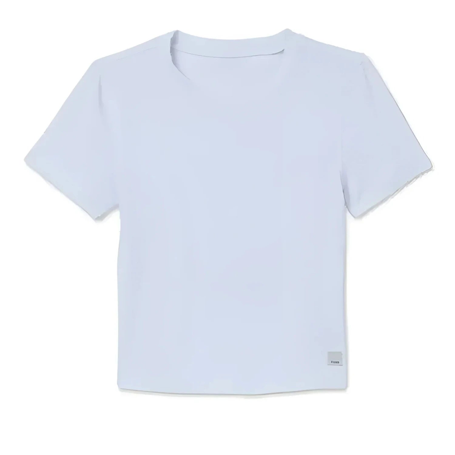 Vuori Women's Pose Fitted Tee in white, flat front