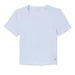 Vuori Women's Pose Fitted Tee in white, flat front