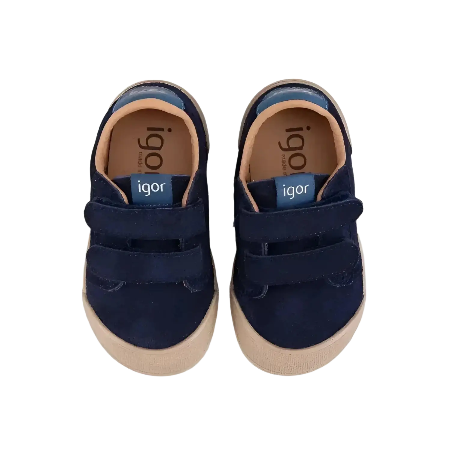 IGOR Toddler's Tennis Suede Shoes in marino, top pair view