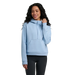 Free Fly Women's Bamboo Northcoast Fleece Anorak in clear sky, on model front view