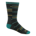 Wide Open Men's Crossroad Cushioned Crew Socks in charcoal, side view