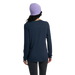 Free Fly Women's Bamboo Shade Long Sleeve II in deep navy, on model back view