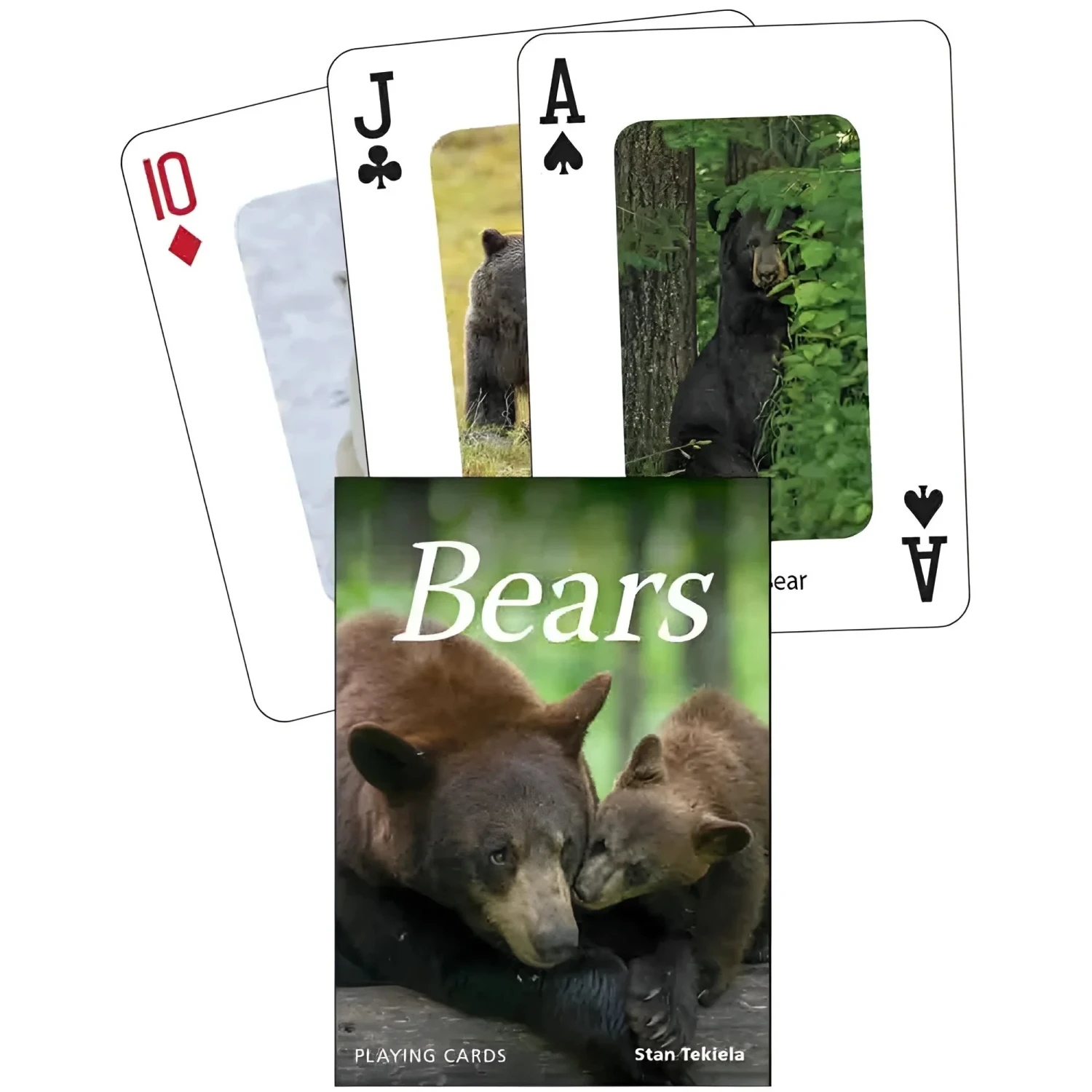 Adventure Keen Nature Playing Cards in bears, cards splayed