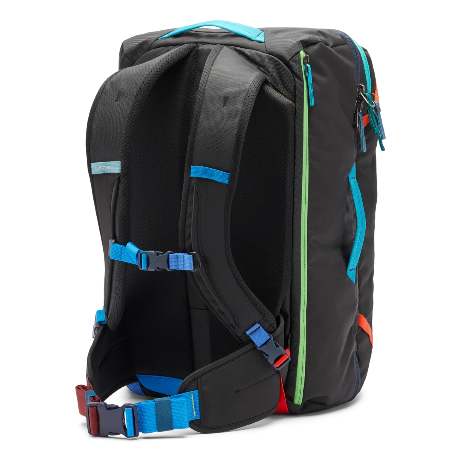 Cotopaxi Allpa 35L Travel Pack in del dia dark, back view
