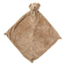 Angel Dear Baby Lovie Blankie in brown bear, flat front view