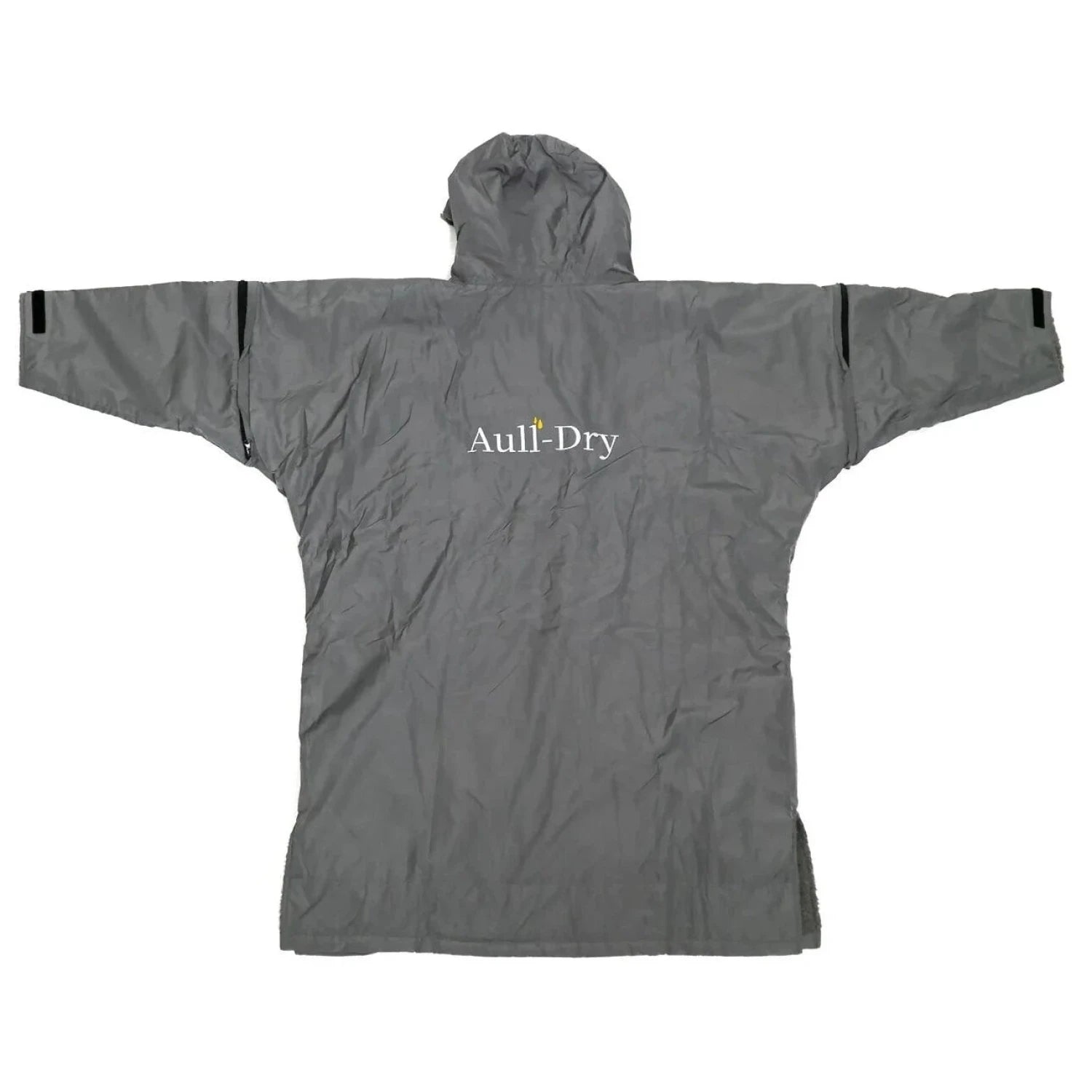 aull dry stormies jacket in petoskey stone gray back flat view