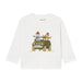 Mayoral Baby Long Sleeve T-Shirt in cream, flat front