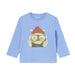 Mayoral Baby Long Sleeve T-Shirt in sky blue, flat front