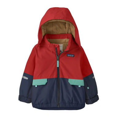 Patagonia Baby Snow Pile Jacket, Touring Red, front view 
