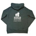 Bearcub Outfitters Unisex Logo Hoodie in Pine Grove, back view flat