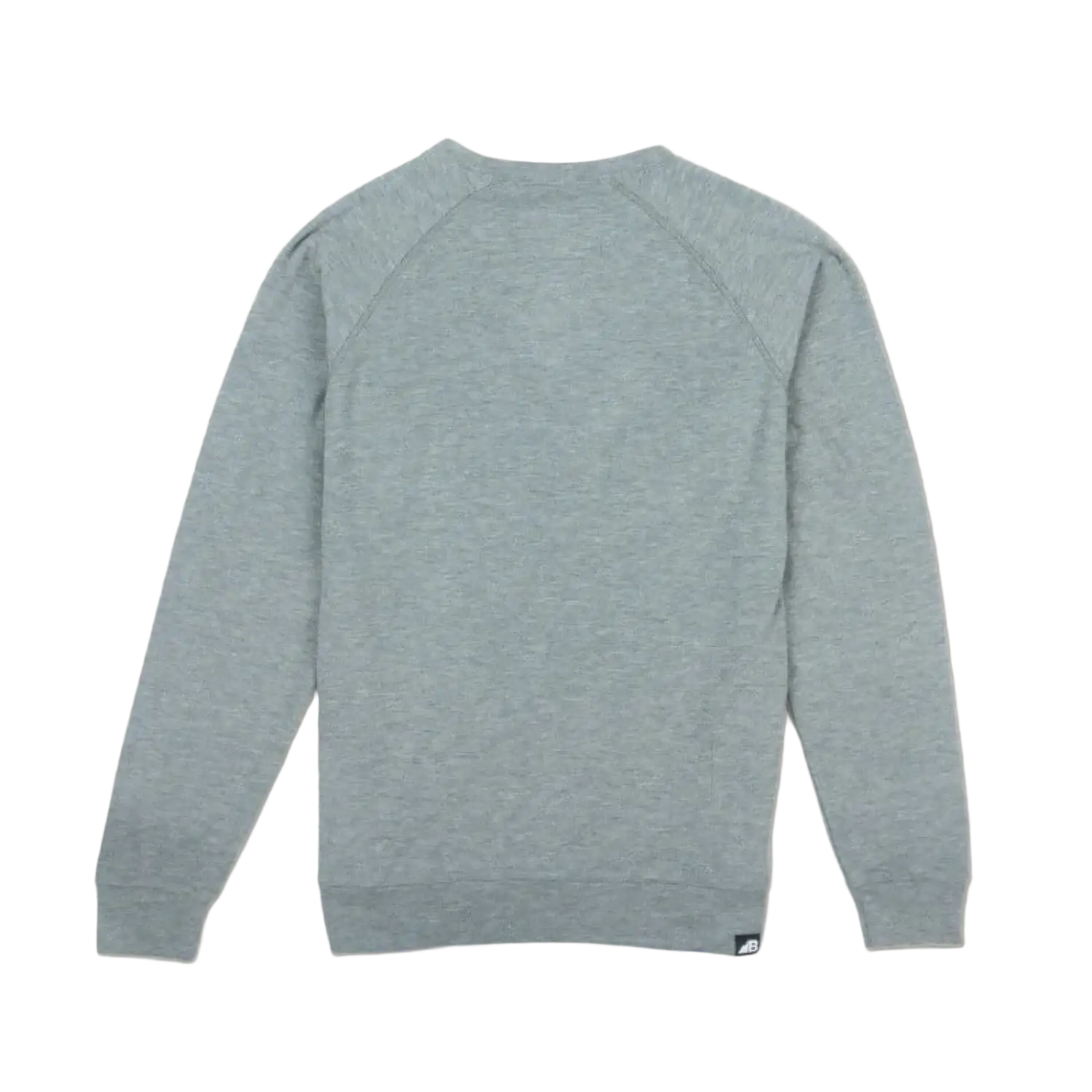 Belong Designs Men's Powell Fleece Crewneck in light pine, flat back view