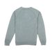 Belong Designs Men's Powell Fleece Crewneck in light pine, flat back view
