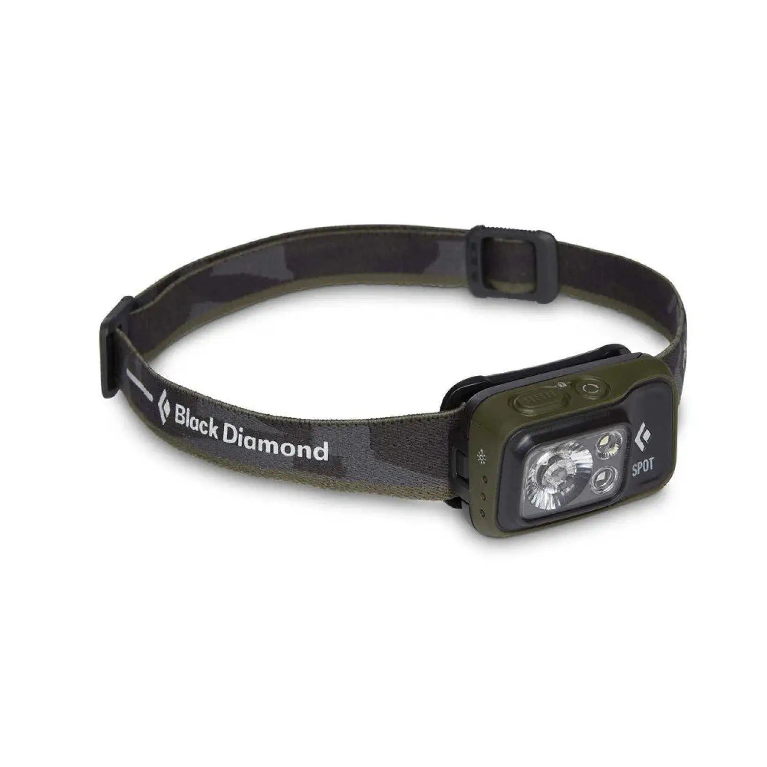 Black Diamond Spot 400 Headlamp shown in the Dark Olive color option.