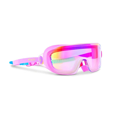 Bling2O Kid's Hologlow Swim Goggles in bubblegum bean, side view