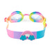 Bling2o Kid's Eunice the Unicorn Swim Goggles in Rainbow Unicorn, back view 