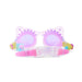 Bling2o Kid's Frosted Feline Swim Goggles in Purrfect Purple, back view