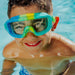 Bling2o Kid's Hologram Swim Goggles in Cyber Green, view on model 
