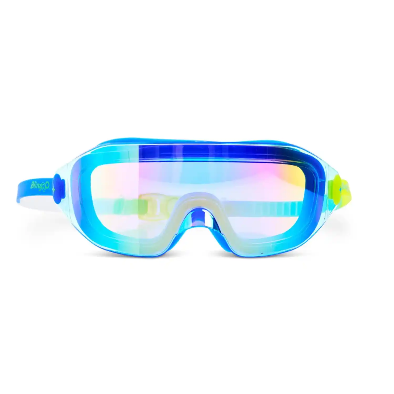 Bling2o Kid's Hologram Swim Goggles in Polar Stream, front view 
