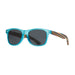 Blue Planet Indio Polarized Sunglasses in aqua and rainbow wood