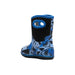 BOGS Baby Classic Sharks Boots in blue multi print, back angle